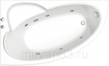 Гидромассажная ванна Bas САГРА 160 с г/м серия FLAT (левая)
