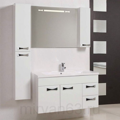 Комплект мебели для ванной Акватон Диор 100 белая