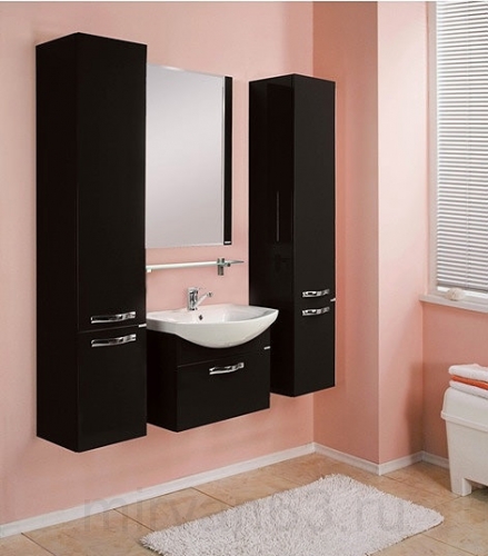Комплект мебели для ванной Акватон Ария 65 черная