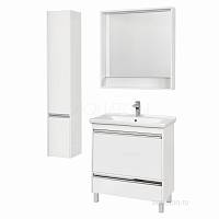 Комплект мебели для ванной Aquaton Капри 80 белый глянец