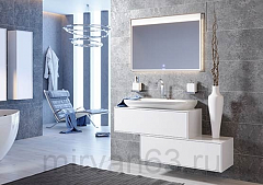 Genesis мебель для ванной, цвет белый, GEN0112W  120 см Aqwella