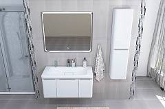 Комплект мебели для ванной Aquaton Шерилл 85 белый