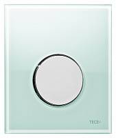 Клавиша смыва Tece Loop Urinal 9242653 зеленое стекло, кнопка хром