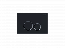 Панель смыва Aquatek Черная матовая ободок хром (клавиши круглые) KDI-0000020